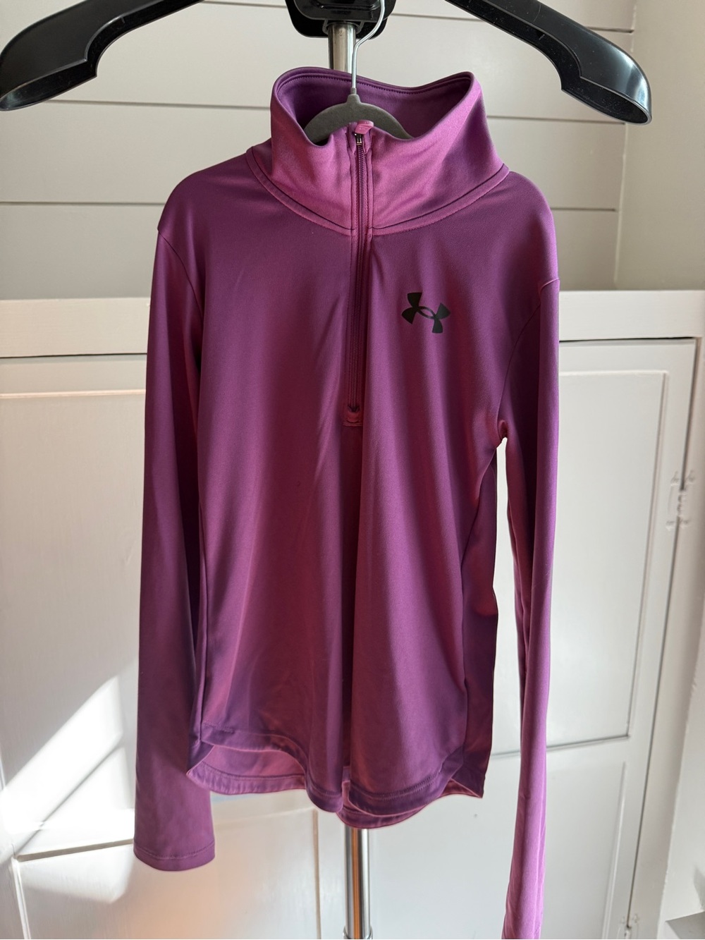 Under Armour Girls YMD Purple 1/4 Zip pullover